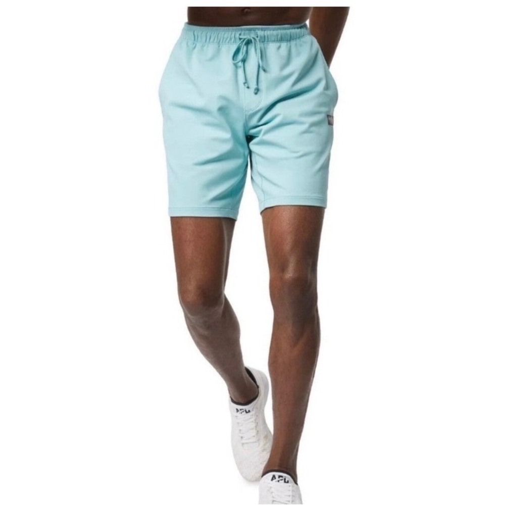 Rhône retro session pull on shorts teal men's size XL casual trendy beach summer